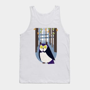 Owl in the Woodland Tank Top